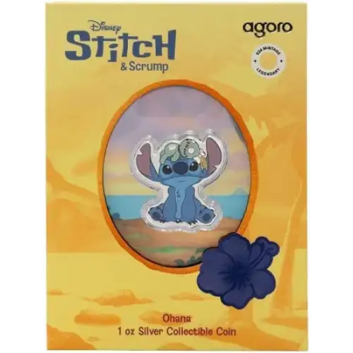 2025 Disney Stitch and Scrump 1 oz silver Coins  (2)