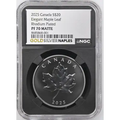 2025 Elegant Maple Leaf Rhodium Plated MATTE (2)