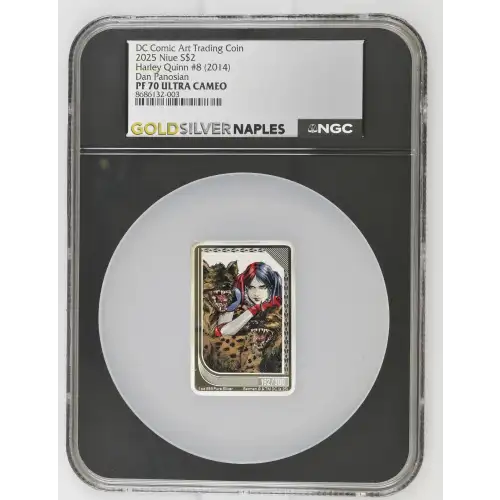 2025 Harley Quinn #8 (2014) Dan Panosian DC Comic Art Trading Coin ULTRA CAMEO (2)