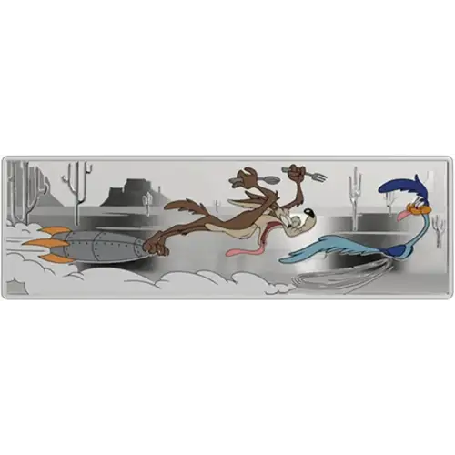 2025 Looney Tunes Wile E Coyote & Road Runner 1oz Silver Collectible Coin (2)