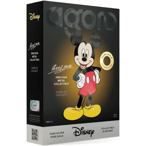 2025 Mickey Mouse Precious Metal Blind Box Collectible (Silver/Gold) 0.5 troy oz