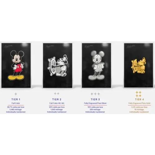 2025 Mickey Mouse Precious Metal Blind Box Collectible (Silver/Gold) 0.5 troy oz (4)