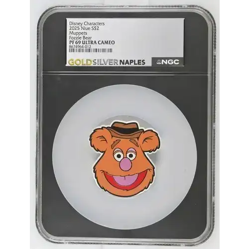 2025 Niue Muppets Fozzie Bear S$2 PF 69 ULTRA CAMEO