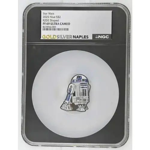 2025 Niue R2D2 Shaped S$2 PF 69 ULTRA CAMEO