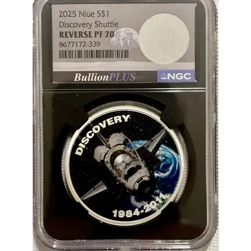 2025 Niue S$1 DISCOVERY SHUTTLE PF70