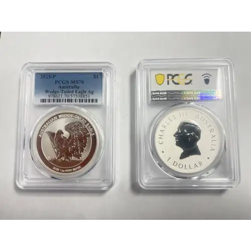 2025 - P - PCGS - MS70 - $1 Wedge-Tailed Eagle