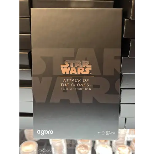 2025 Star wars Attack of the Clones 3oz Silver Poster Coin