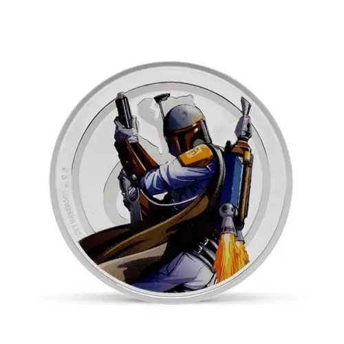 2025 Star Wars Han Solo vs Boba Fett™ - 1 oz Silver Medallion (2)