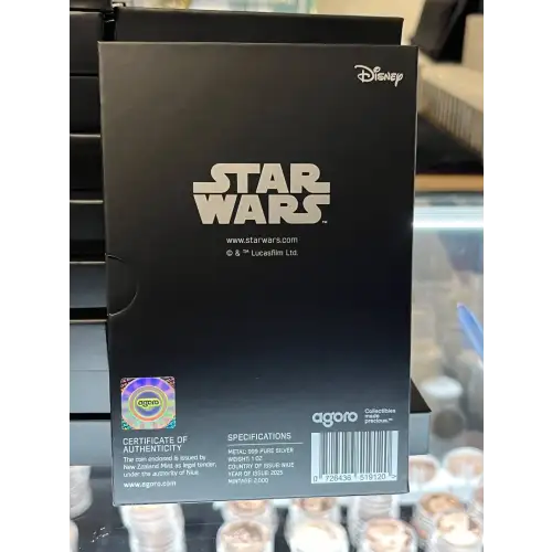 2025 Star Wars R2-D2 1 oz Silver Collectible Coin  (2)