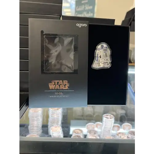 2025 Star Wars R2-D2 1 oz Silver Collectible Coin  (3)
