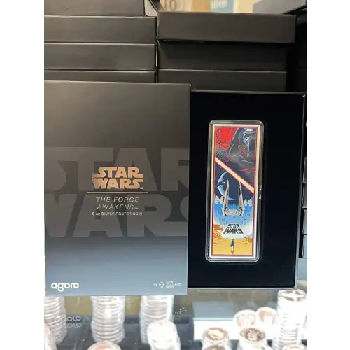 2025 Star wars The Force Awakens 3oz Silver Poster Coin  (2)