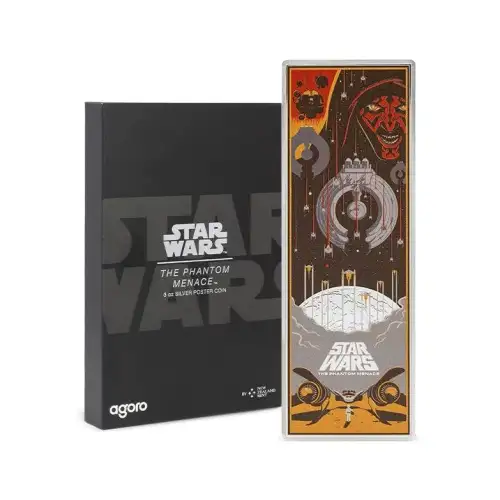 2025 Star wars The Phantom Menace 3oz Silver Poster Coin