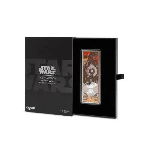 2025 Star wars The Phantom Menace 3oz Silver Poster Coin (4)
