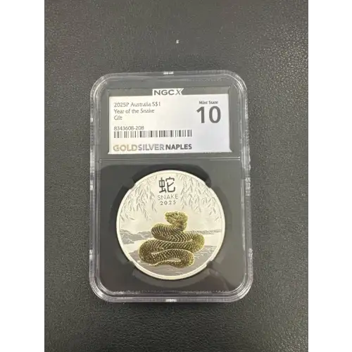 2025P S$1 AUSTRALIA YEAR OF THE SNAKE GILT MS10/70 NGC