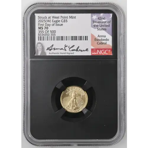 2025(W) First Day of Issue Struck at West Point Mint (2)