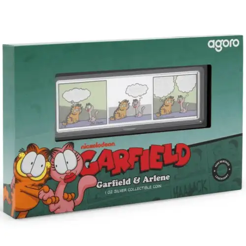 2026 Agoro Garfield & Arlene 1oz silver collectible