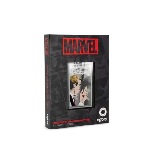 2026 Agoro Niue Marvel Spider-Man The Bite That Changed Everything 1oz Silver