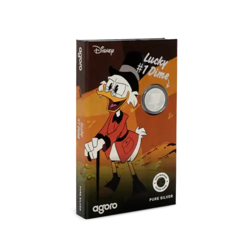 2026 Agoro Niue Scrooge McDuck Lucky #1 Dime 3g silver (2)