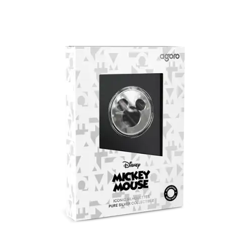 2026 Niue Agoro Mickey Mouse Iconic Silhouettes 1/2oz Silver