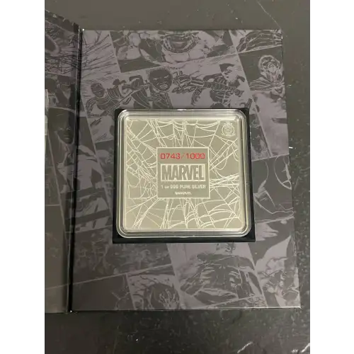 2026 Niue Marvel Spider-Man Finds Strength 1oz Silver Square
743/1000