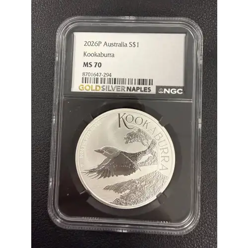 2026 P Australia S$1 KOOKABURRA MS70