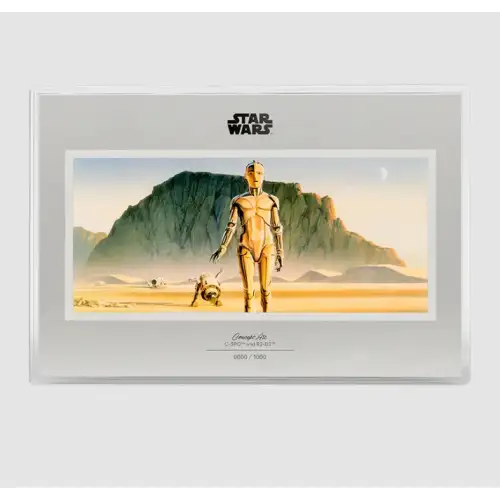 2026 Star Wars Concept Art C3PO and R2D2 1 oz Silver Foil (S-22B) (2)
