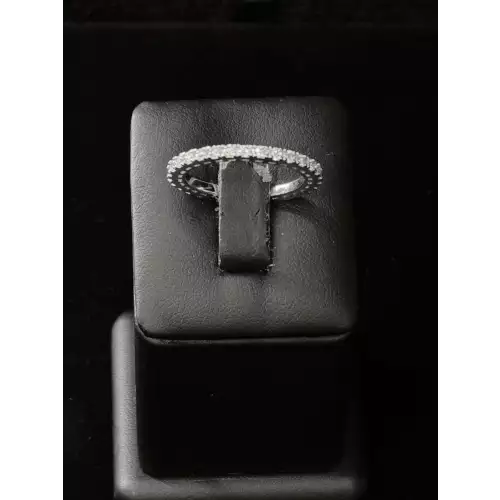 2mm Moissanite Thin Ring 925 St.Silver 2.7 Gram Size 7