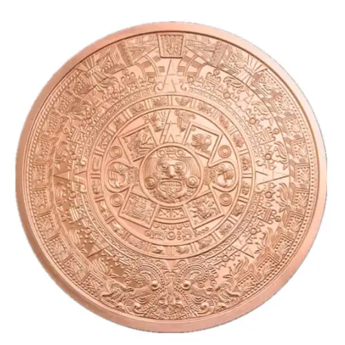 5 oz Copper Aztec Calendar