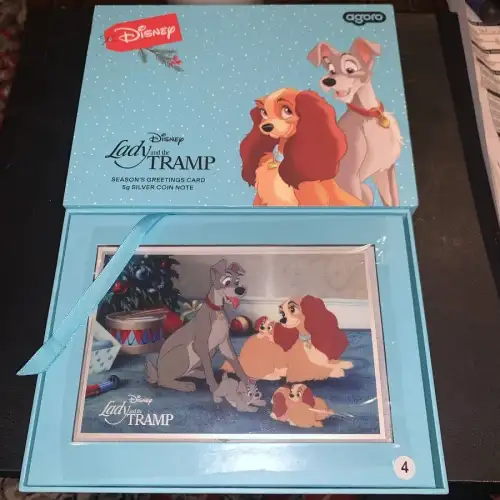 Disney Lady and The Tramp 5g Silver Coin Note (3)