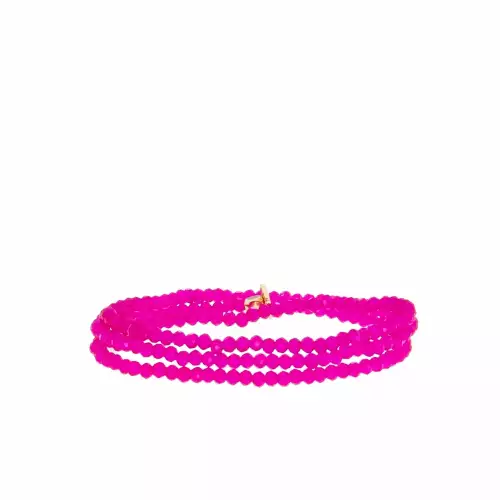 fuchsia mini stretch bracelet wrap - Marlyn Schiff