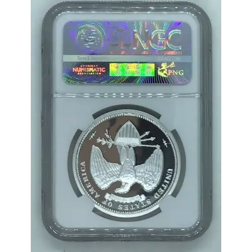 George T. Morgan $100 Union Proposed 1876 Struck 2014 - Private Issue - 1oz Silver  (2)