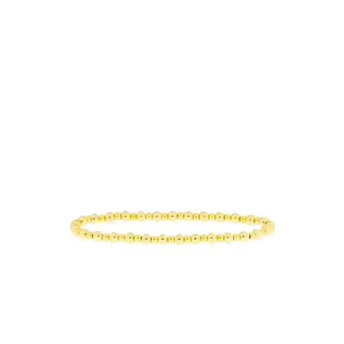 gold 3mm/4mm brass ball bracelet - Marlyn Schiff 