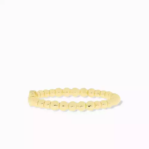 gold ball beaded hinge bangle - Marlyn Schiff 