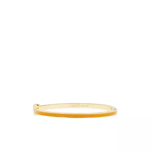 Gold/Sundial-Thin metal bangle w/enamel - Marlyn Schiff 