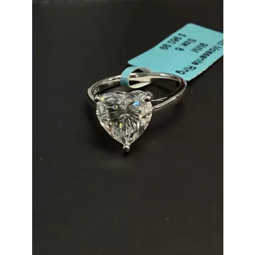 Heart Moissanite 925 Ring 