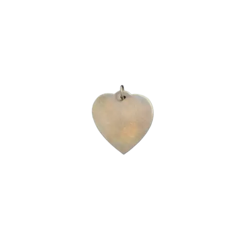 Large Gold Plated Silver Heart Pendant