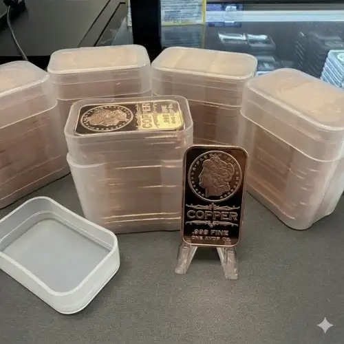 Lot of 100x 1 oz Copper Bar Morgan Dollar (5)