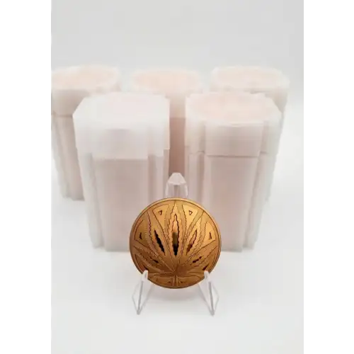 Lot of 100x 1 oz Copper Cannabis The Big Leaf (3)