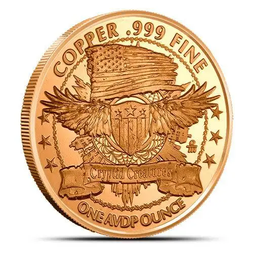 Lot of 100x 1 oz Copper Fear the Jackelope (4)