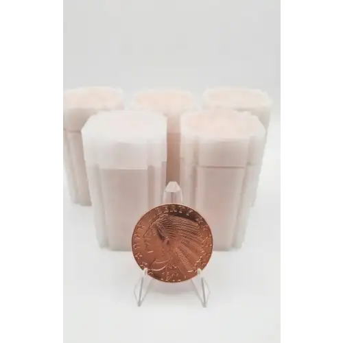 Lot of 100x 1 oz Copper Incuse Indian (4)