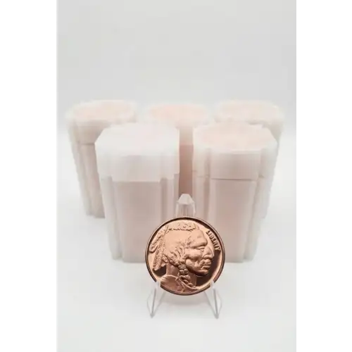 Lot of 100x 1 oz Copper Indian Head with Buffalo