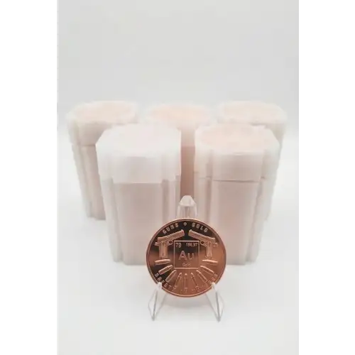 Lot of 100x 1 oz Copper SIN Guns + Gold (4)