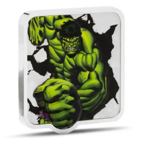 Marvel Smash Series-1.Hulk Smash 2oz Silver Coin