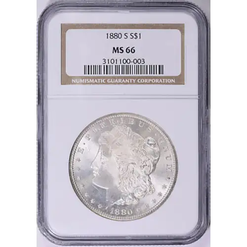 Morgan Dollar (1880-S) - NGC - MS 66