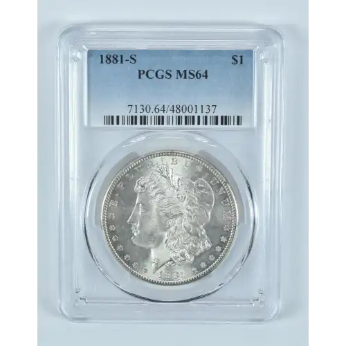Morgan Dollar (1881-S) - PCGS - MS64