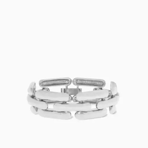 oversized panther link chain bracelet - Marlyn Schiff