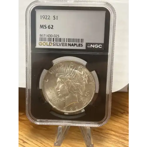 Peace Dollar (1922 - 1935) - NGC - MS62