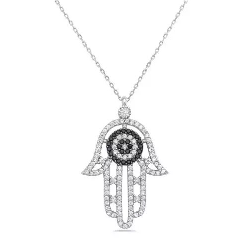 Regina - Sterling Silver Rhodium Plated Necklace