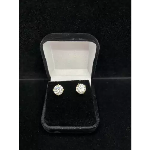 Rnd 9mm 14kygp 925 Studs