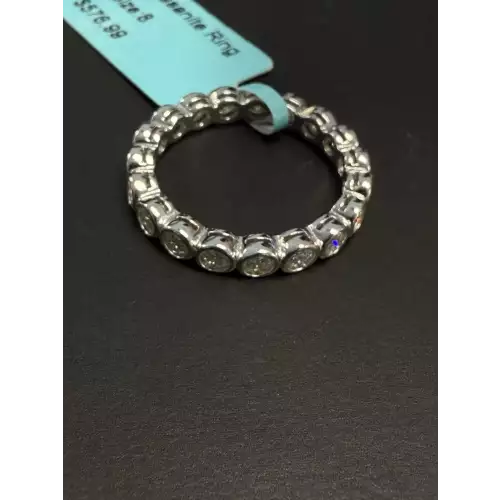 Round Eternity Moissanite 925 Ring